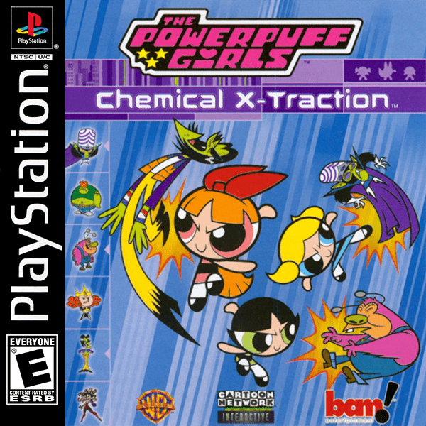 Powerpuff Girls Chemical X-Traction box art for Playstation